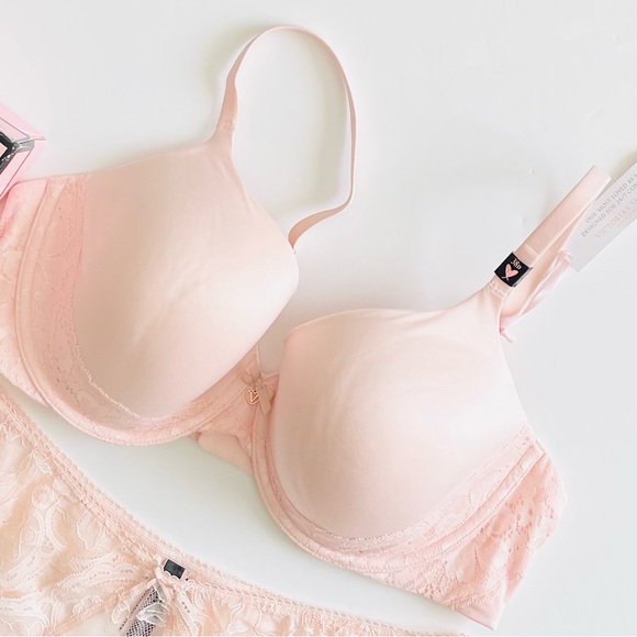 38D XL Victoria’s Secret pink bra set - Picture 2 of 6